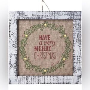Sunnyglade Wood Holiday Wall Hanging Décor Door Hanging NWB!